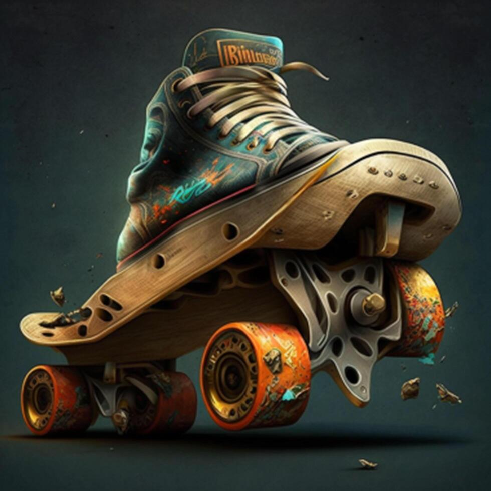 modern style skates photo
