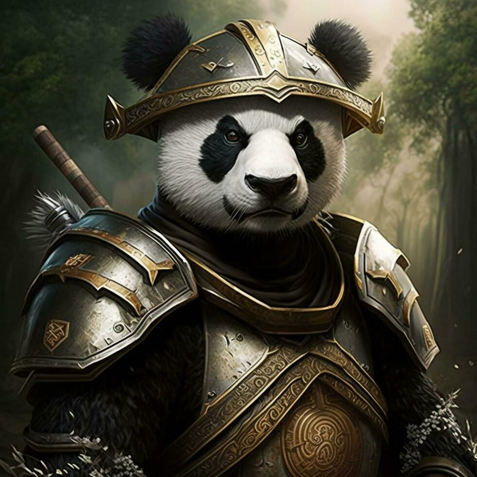 portrait samurai panda,ai generative 27468409 Stock Photo at Vecteezy