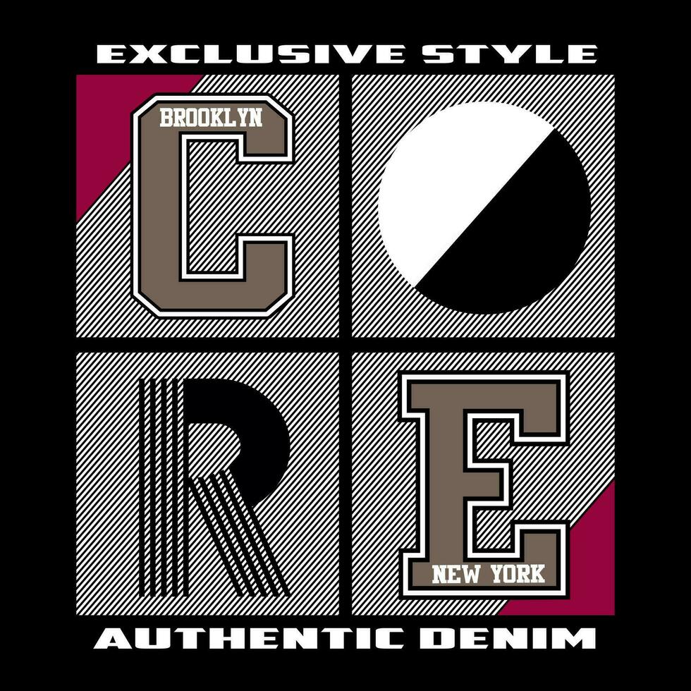 core vector letters logo typography design