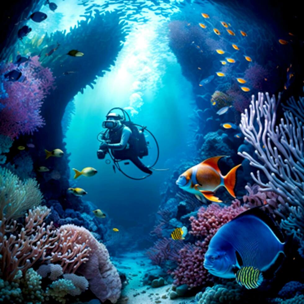 Life Under the Sea in the Reef photo