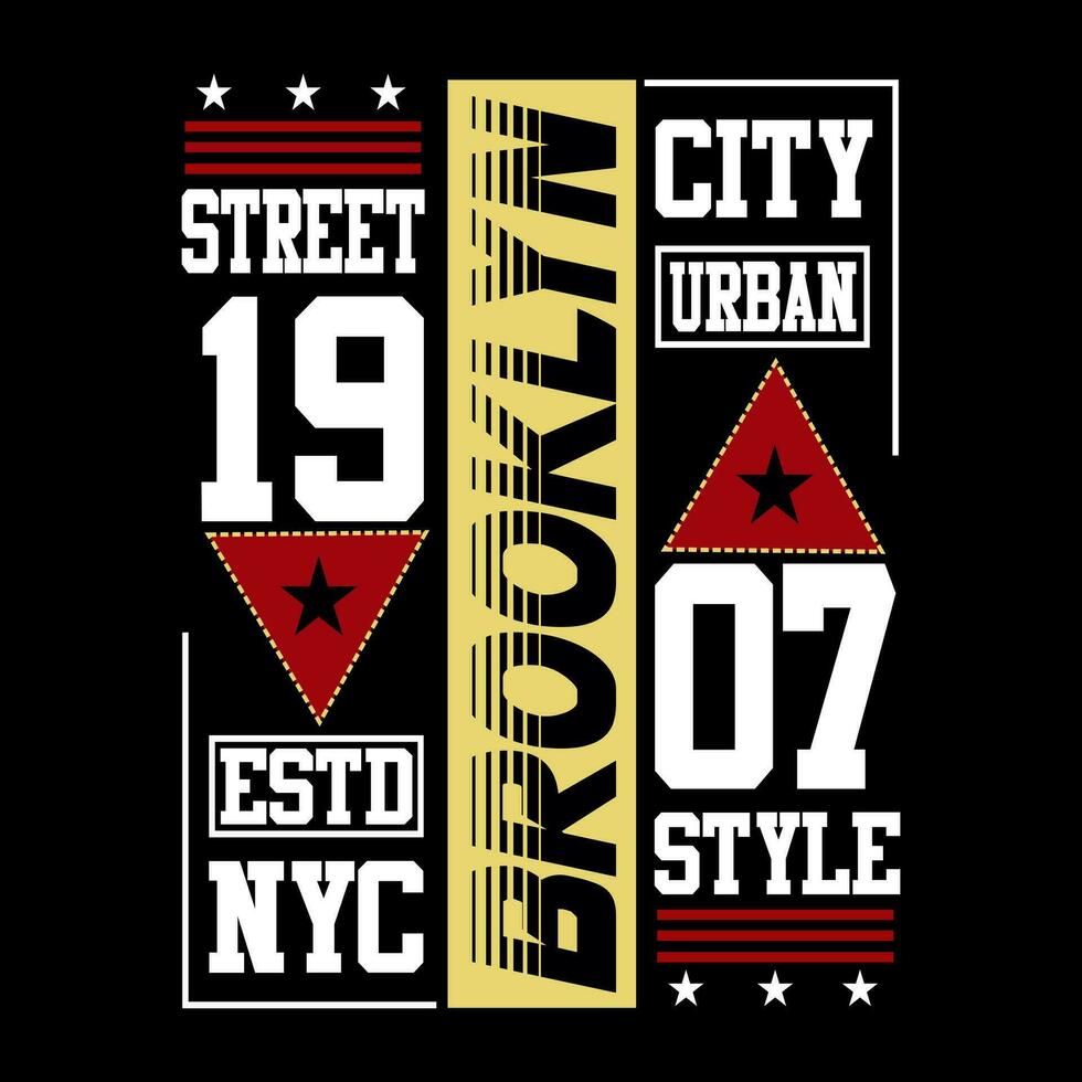 brooklyn text,logo typography vector design