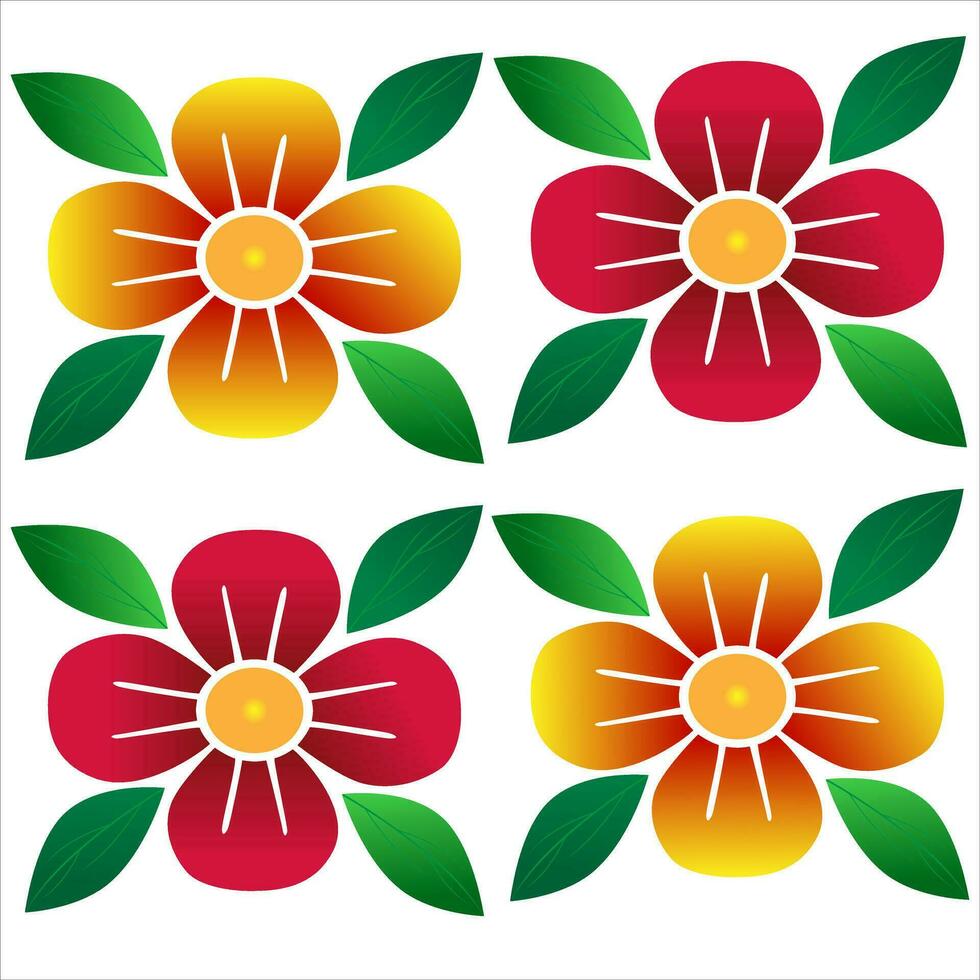 pattern flowers image vector design