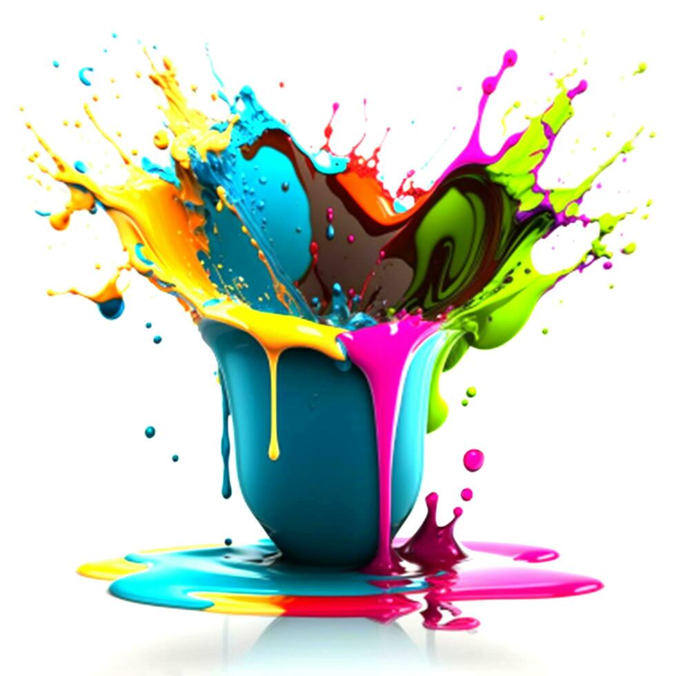paint splash realistic photo