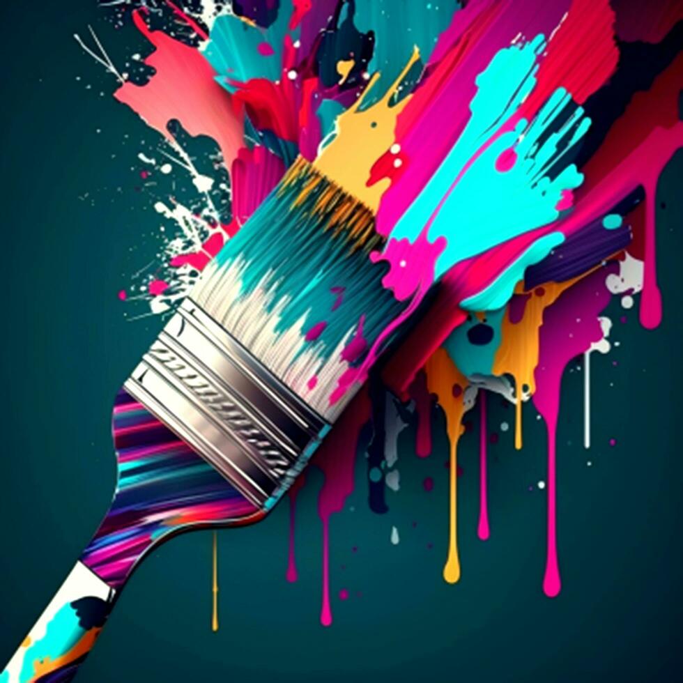 paint splash realistic photo