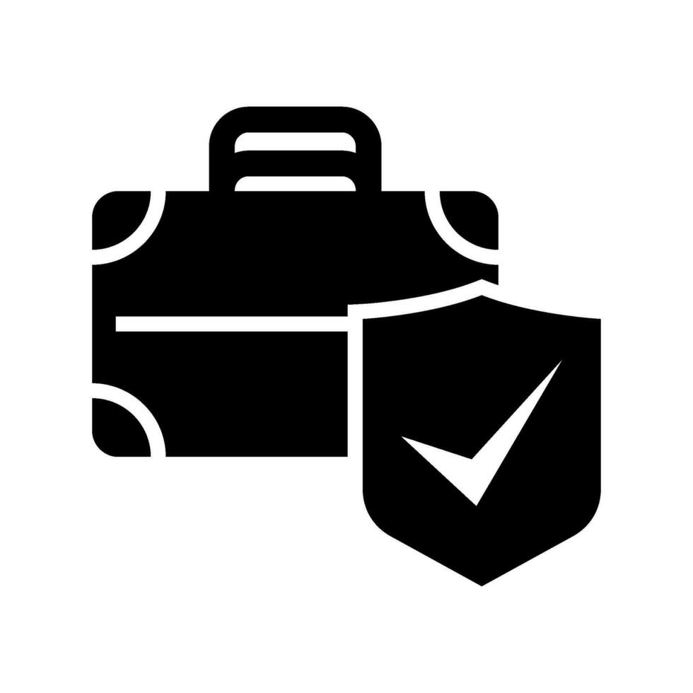 Suitcase Icon Vector Symbol Design Illustration