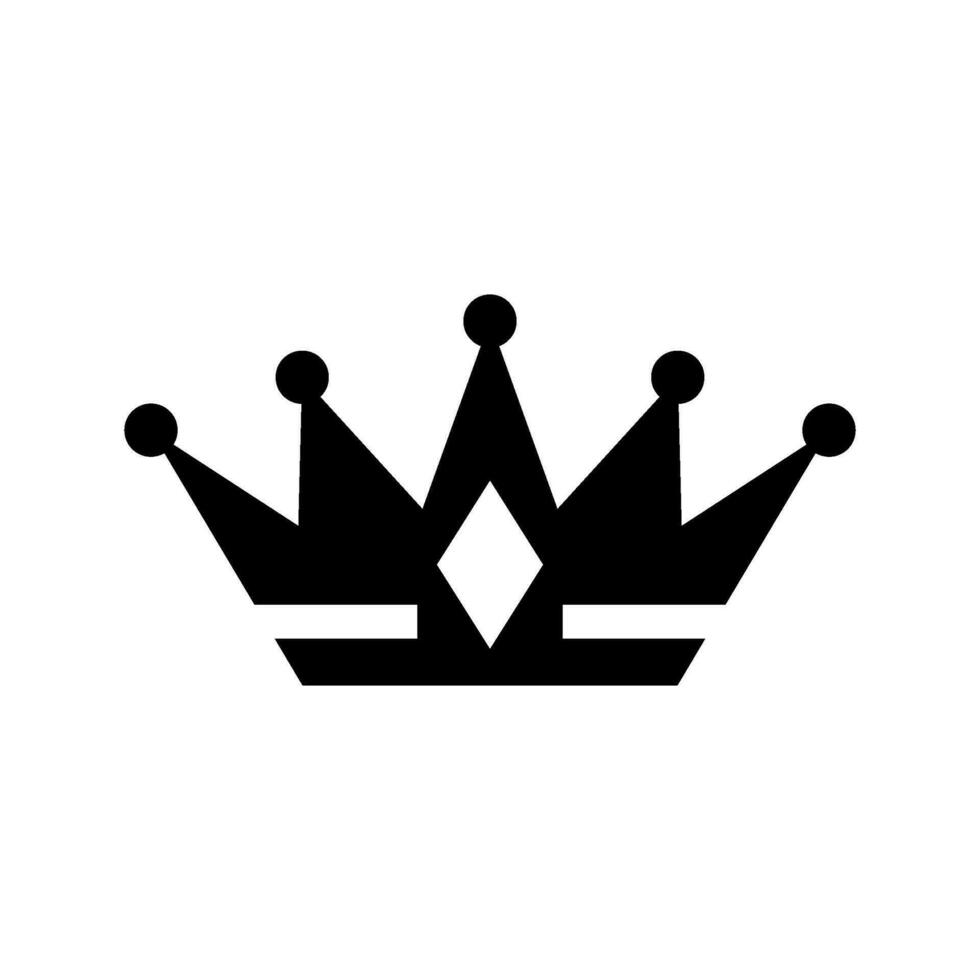 Crown Icon Vector Symbol Design Illustration