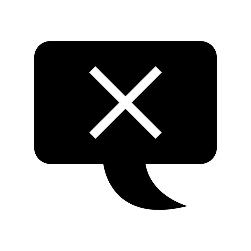 Disapproval Icon Vector Symbol Design Illustration