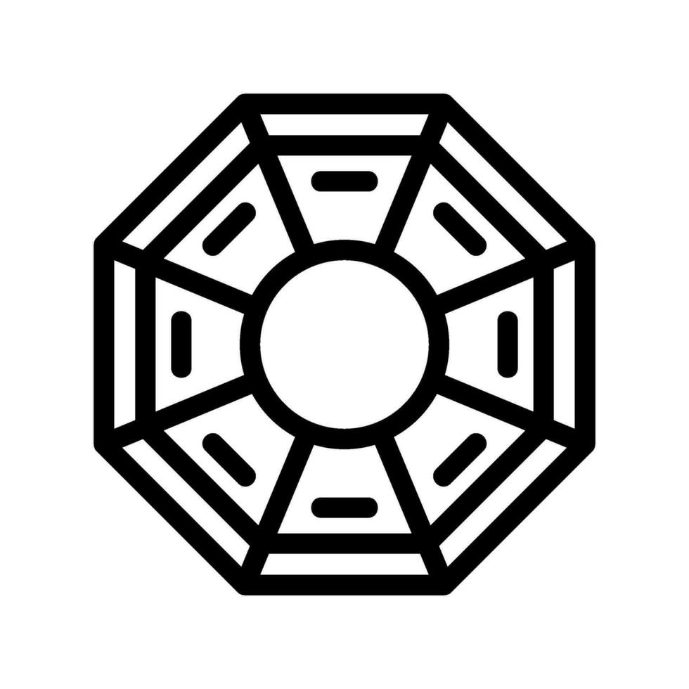 I Ching Icon Vector Symbol Design Illustration