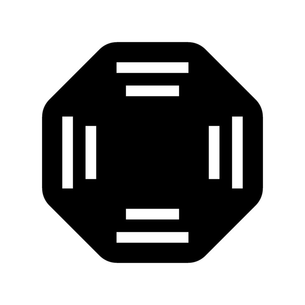 octágono icono vector símbolo diseño ilustración