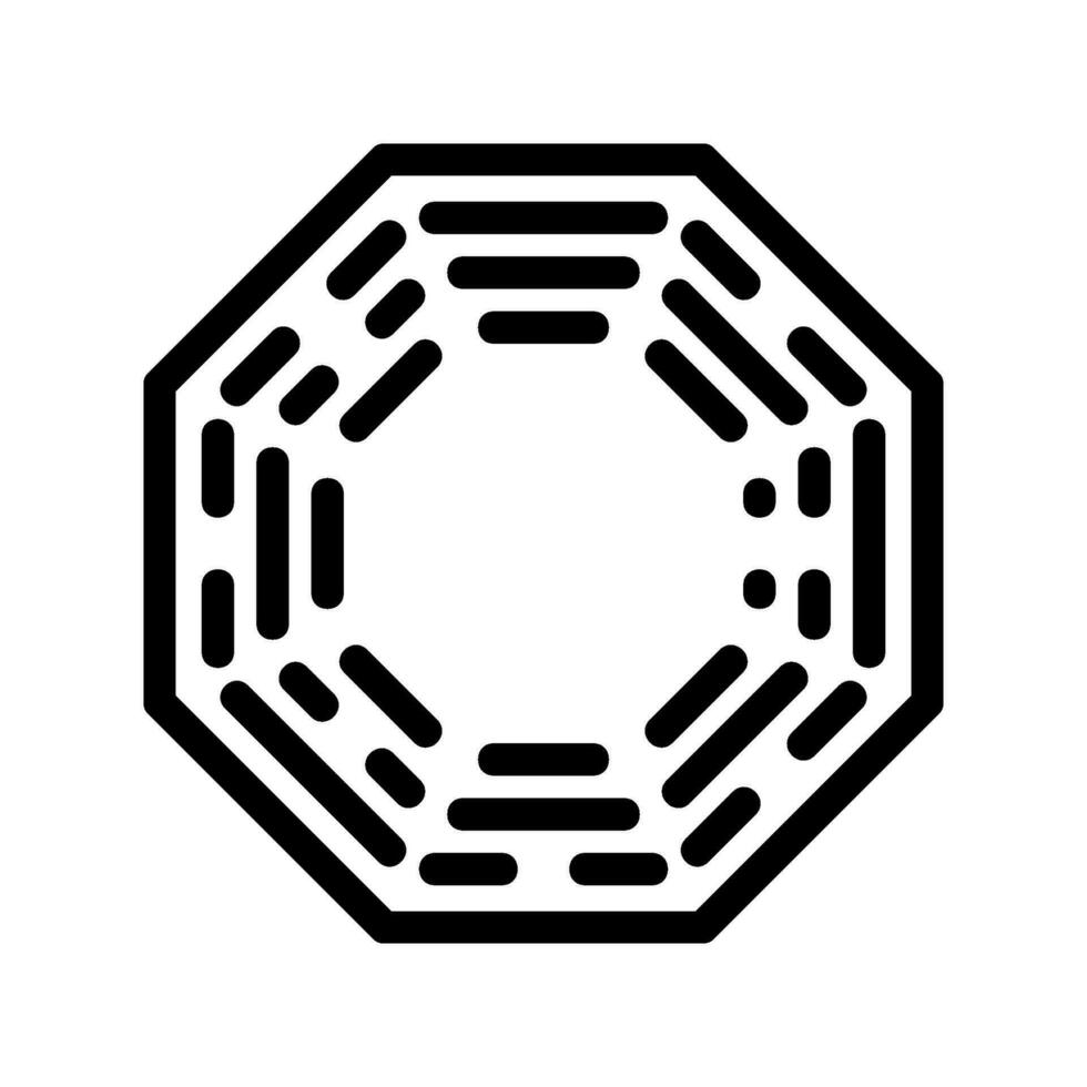 I Ching Icon Vector Symbol Design Illustration