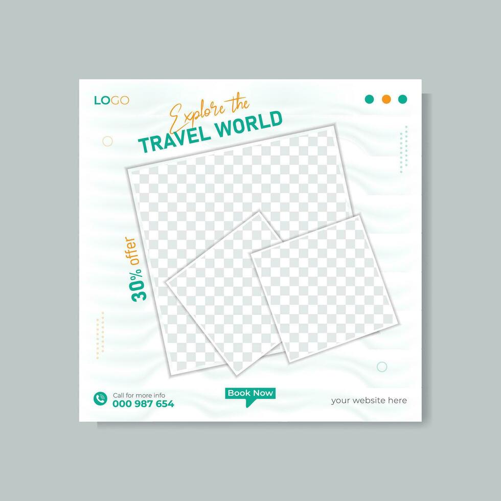 shutter Tour and travel modern social media post web banner post design vector template. mockup