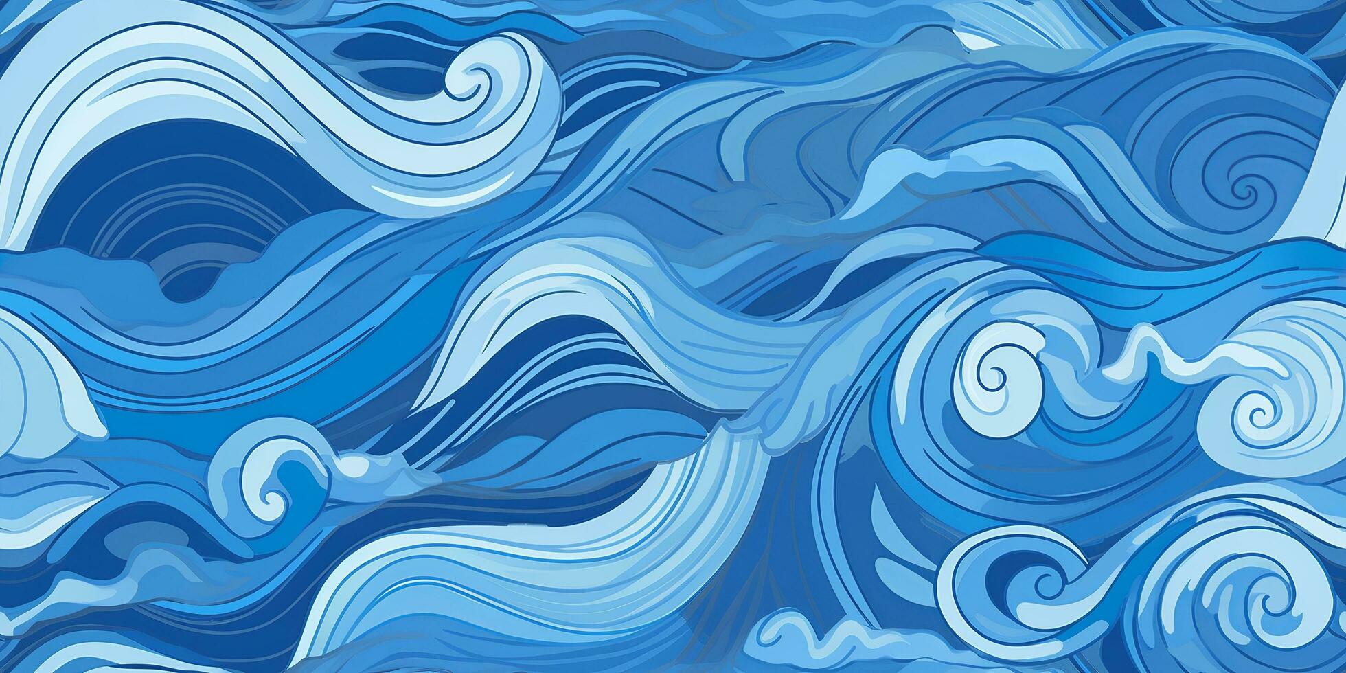 Abstract wave light wallpaper illustration design background ai generated photo