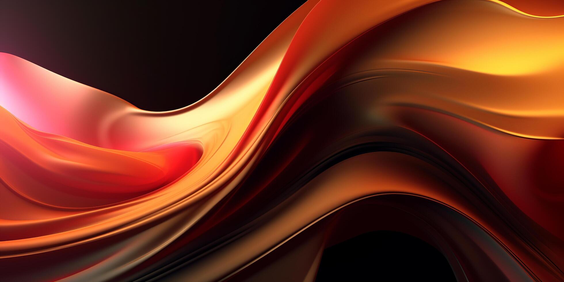 Abstract wave light wallpaper illustration design background ai generated photo