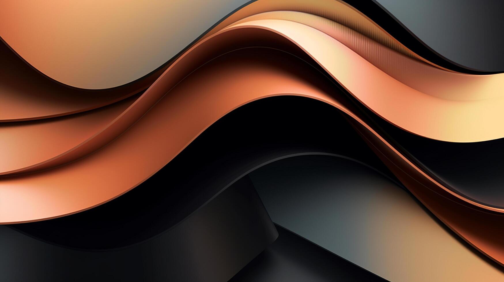 Abstract wave light wallpaper illustration design background ai generated photo