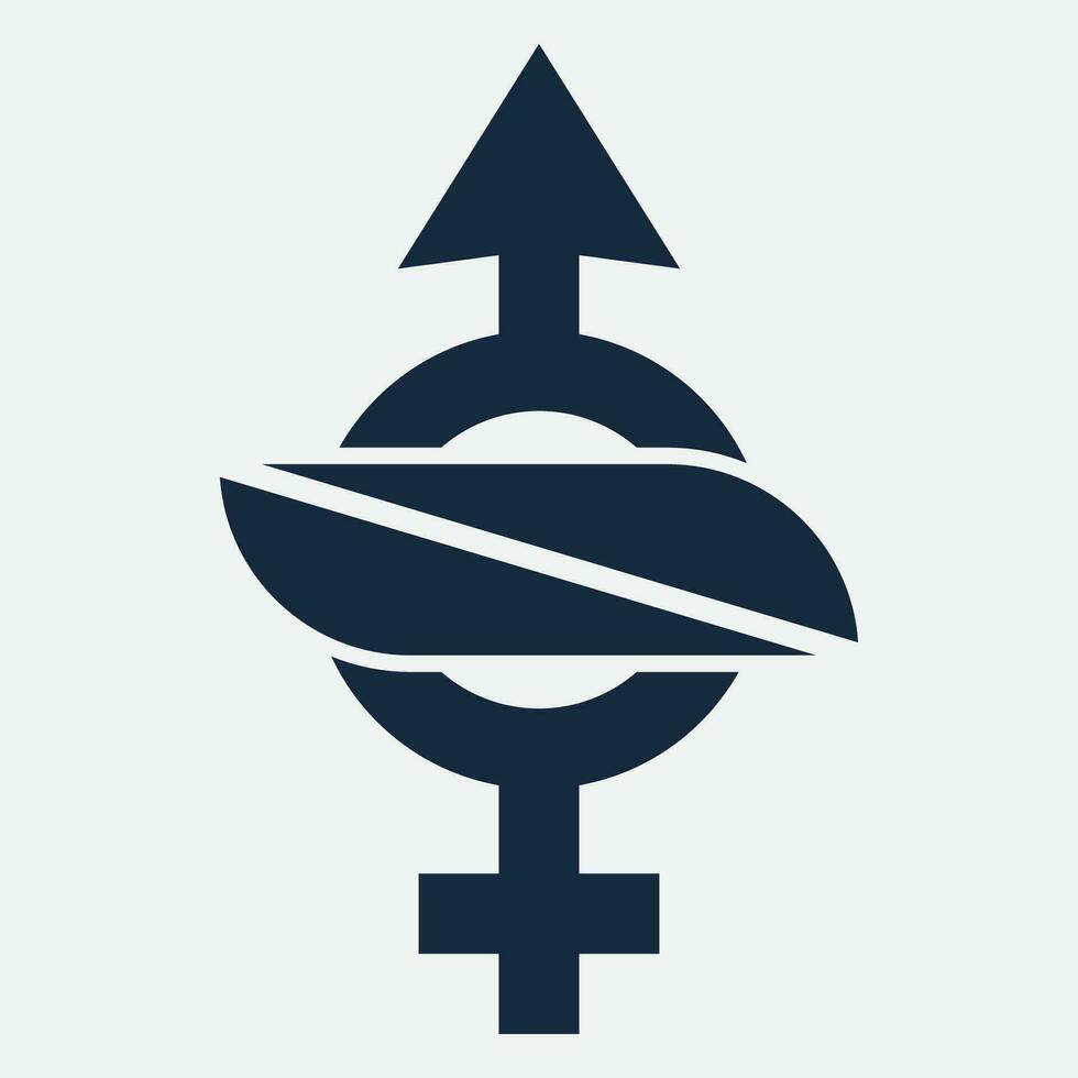 gender illustration logo. vector