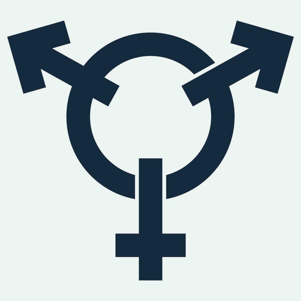 gender illustration logo. vector