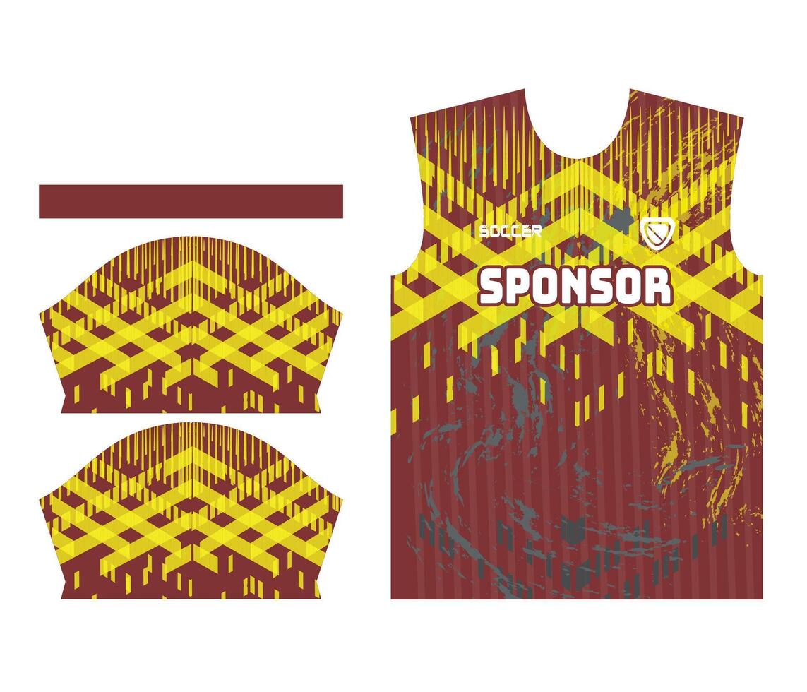 football soccer jersey design for sublimation or soccer football jersey design vector