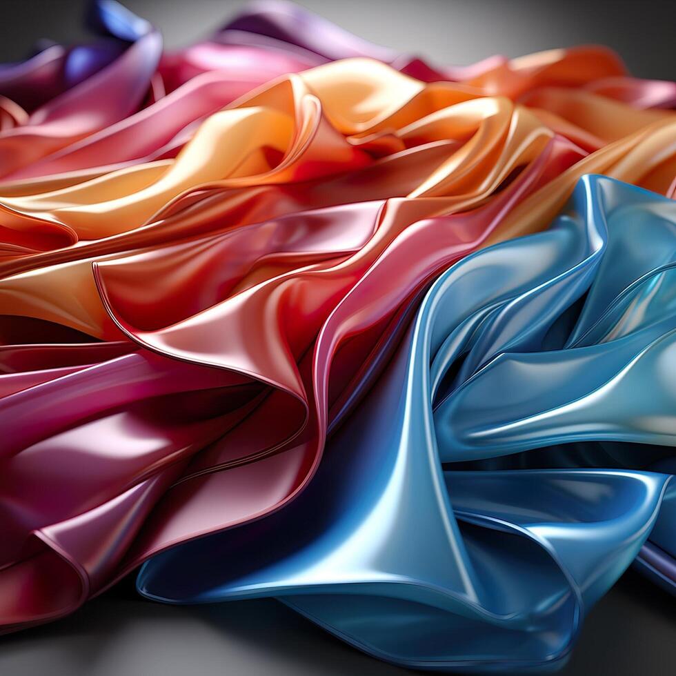 Colorful 3D Geometric Abstract Glossy Matte Multiple Shaped Elegant Background Wallpaper photo