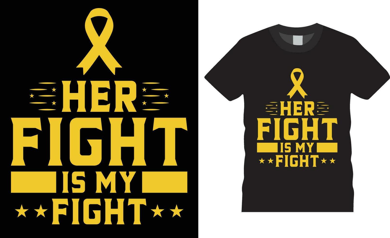 Leukemia awareness Typography t shirt design print for template.Her fight is my fight. vector