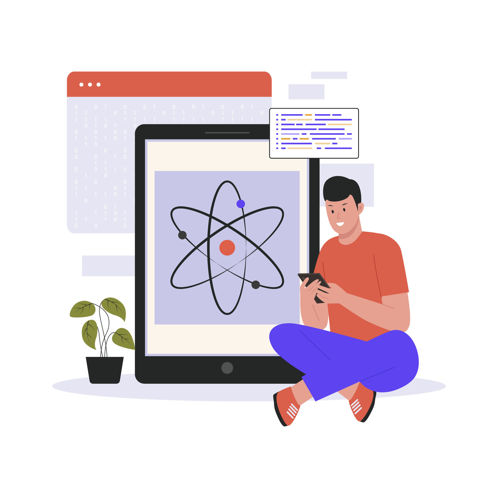 Quantum computing vector illustration 25949631 Vector Art at Vecteezy