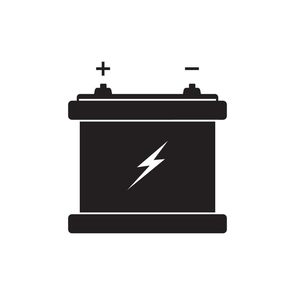 car battery icon design. electricity energy recharge. vector