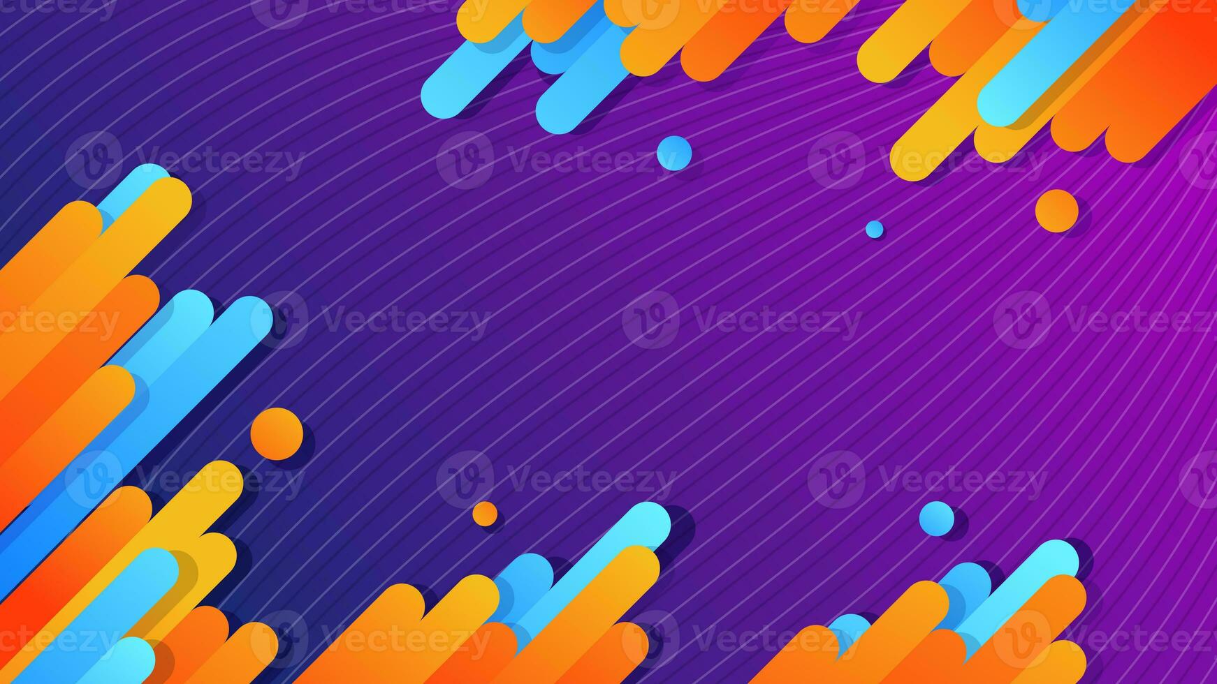 Minimal geometric background. Dynamic shapes composition. photo