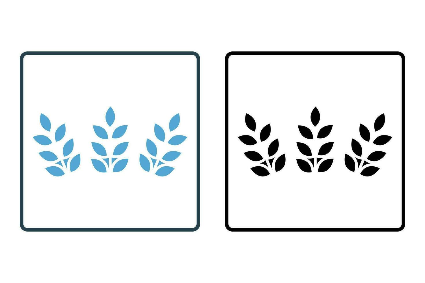 Wheat icon. icon related to element of bakery, whole grain, agriculture. Solid icon style design. Simple vector design editable