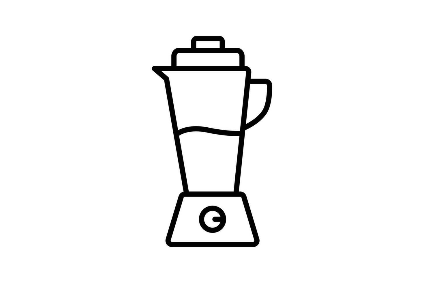 Blender icon. icon related to electronic, household appliances. Line icon style design. Simple vector design editable