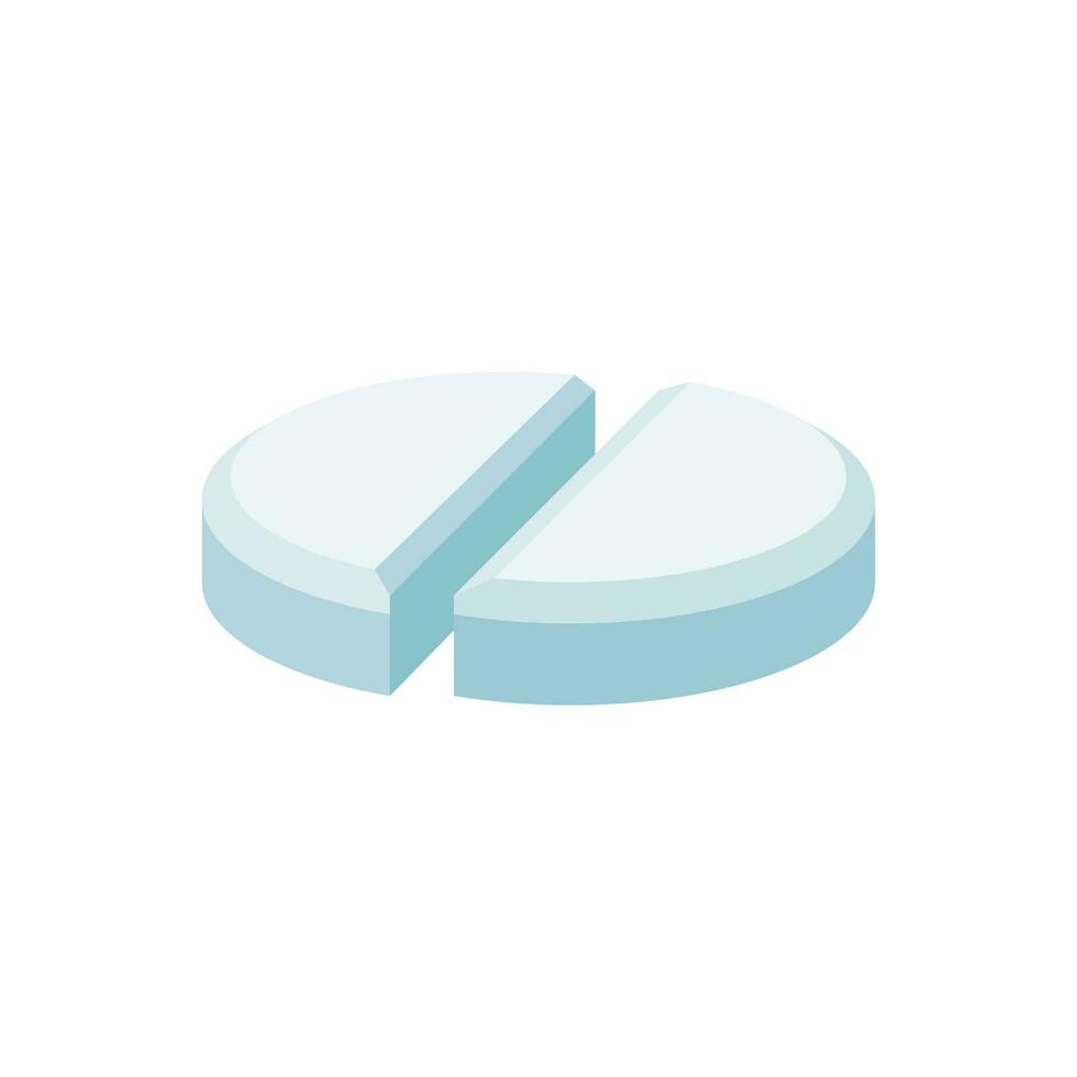 medical pill vector illustration in flat style design
