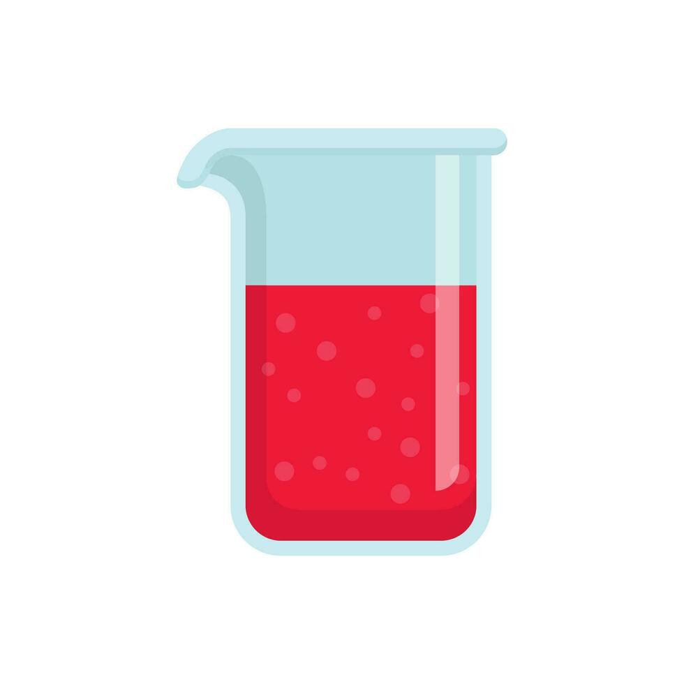 laboratory glassware equipment vector illustration in flat style design