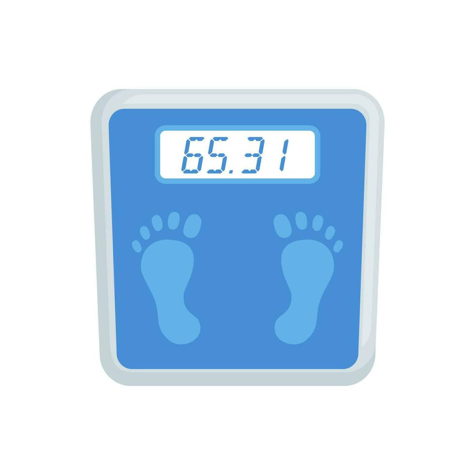digital scales vector illustration in flat style design