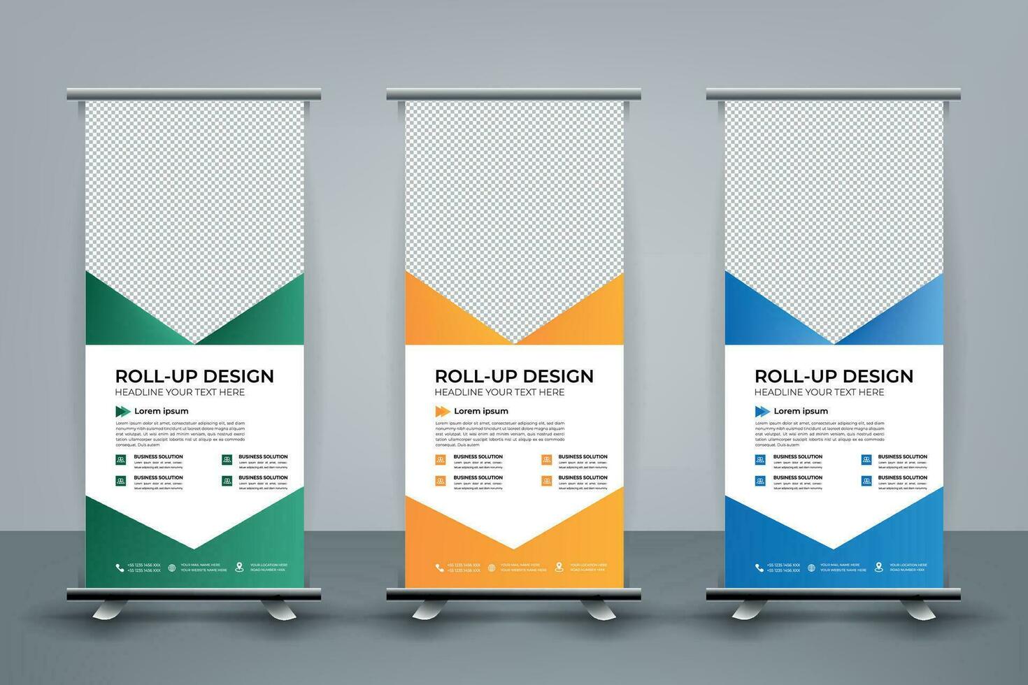 PSD Modern Roll Up Banner