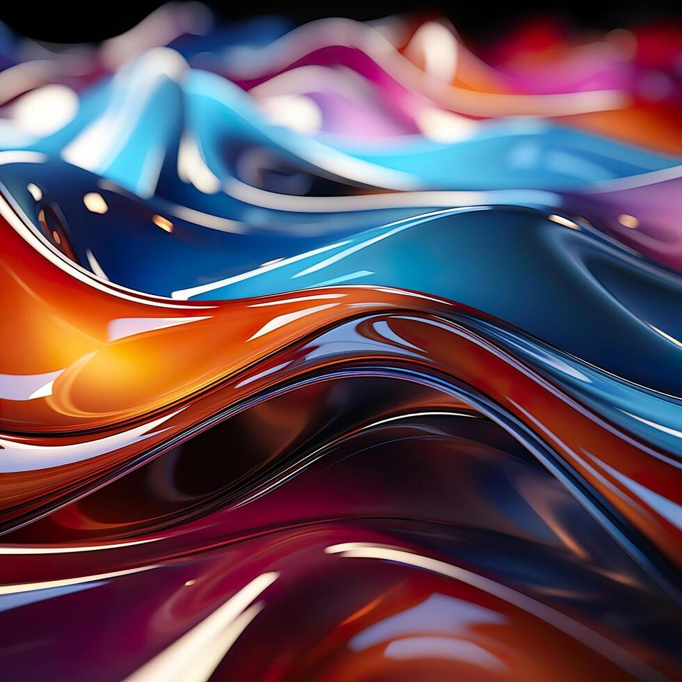Colorful 3D Geometric Abstract Glossy Matte Multiple Shaped Elegant Background Wallpaper photo