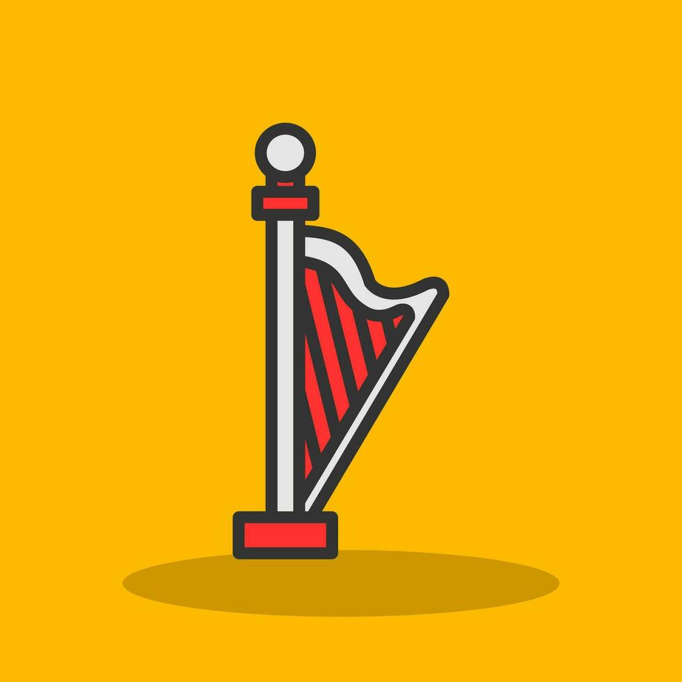 Harp Vector Icon Design