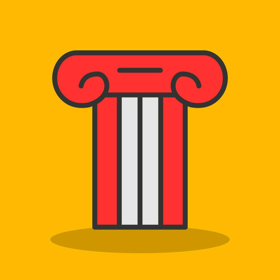 Ancient pillar Vector Icon Design