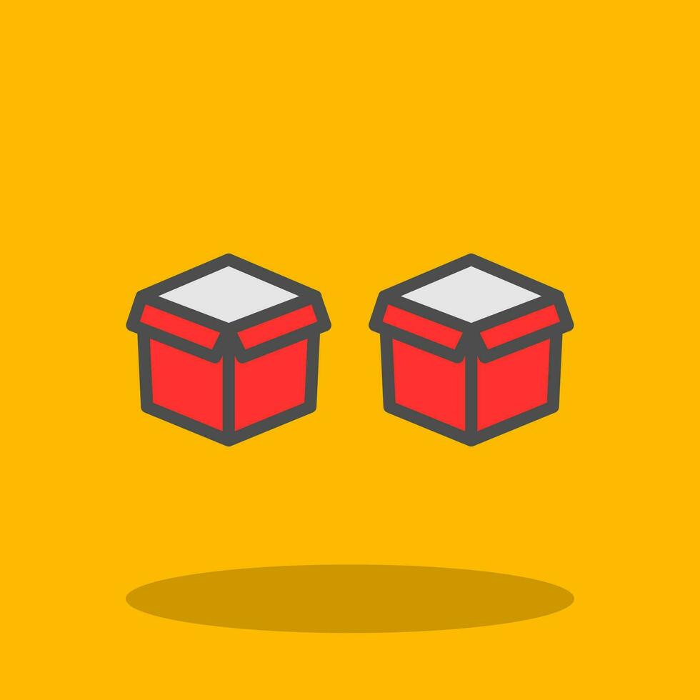 Boxes Vector Icon Design