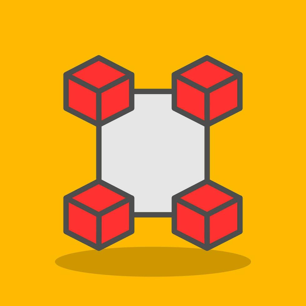 Blockchain Vector Icon Design