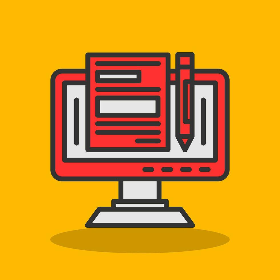 Blogger Vector Icon Design