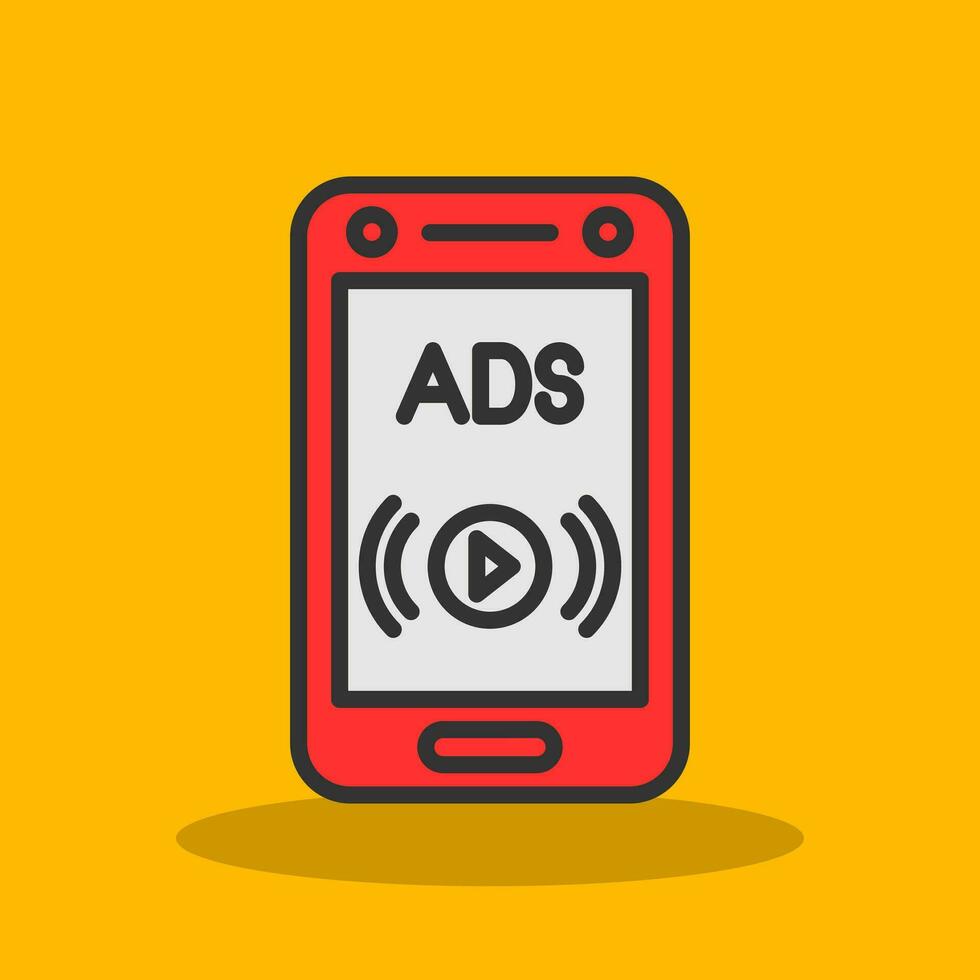 Social ads Vector Icon Design