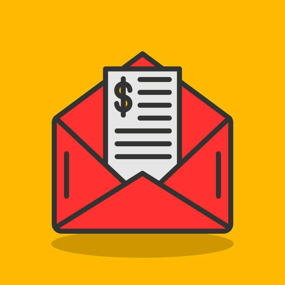 Paycheck Vector Icon Design
