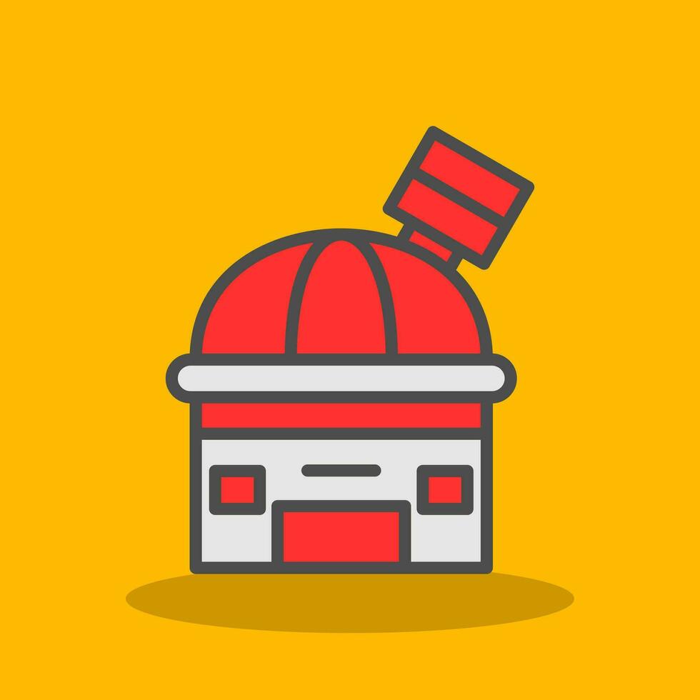 Observatory Vector Icon Design
