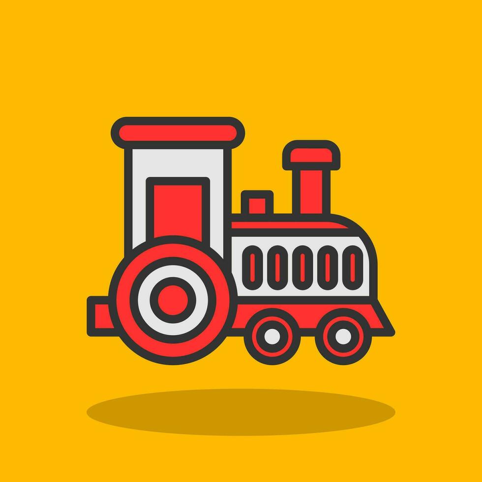 Toy train Vector Icon Design