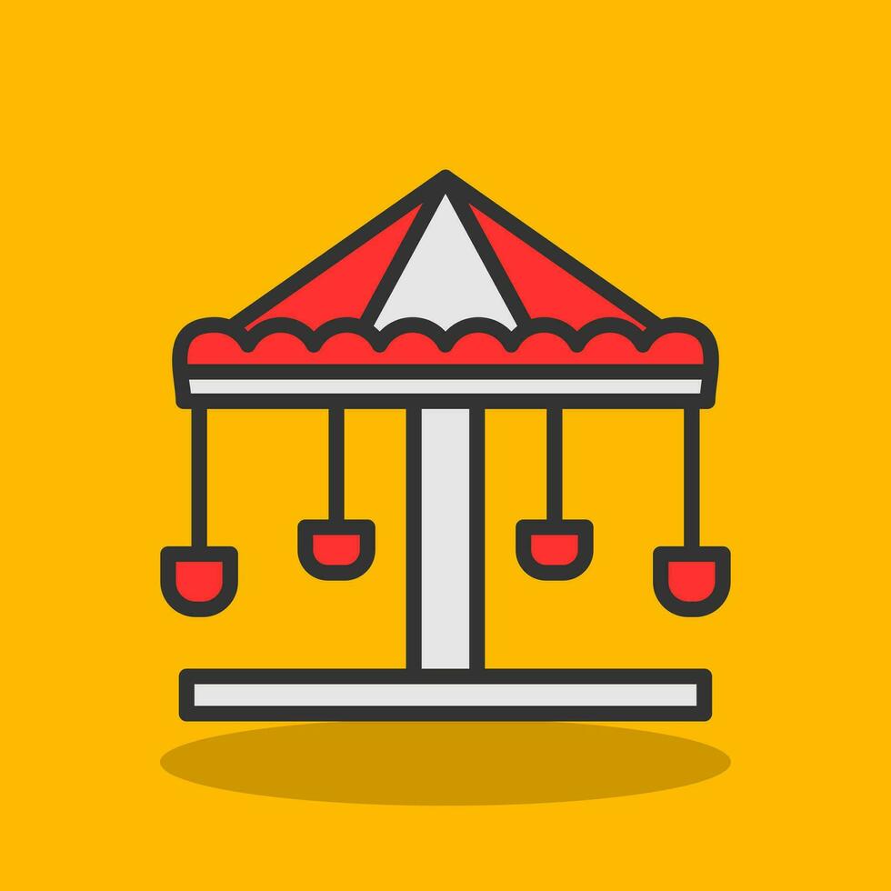 Merry go round Vector Icon Design