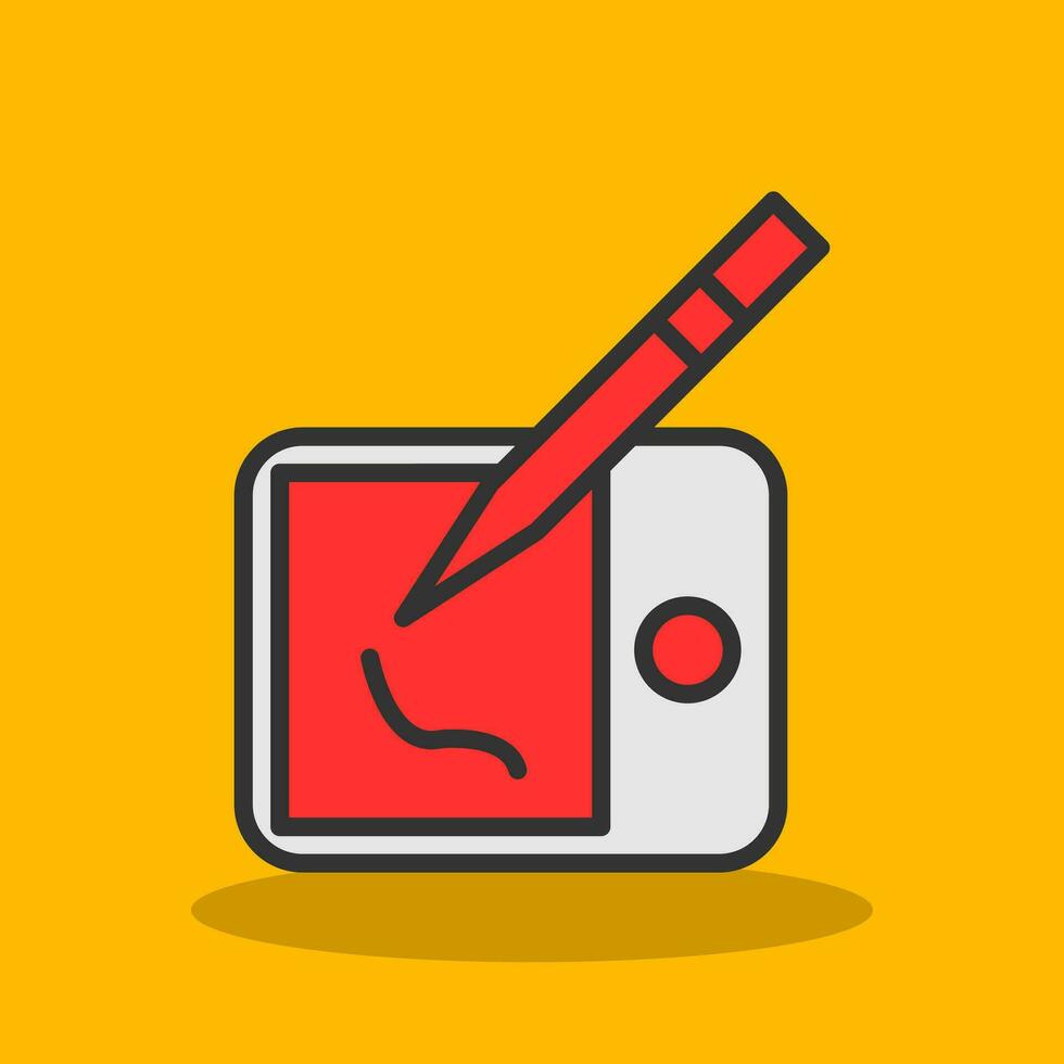 Drawing tablet Vector Icon Design