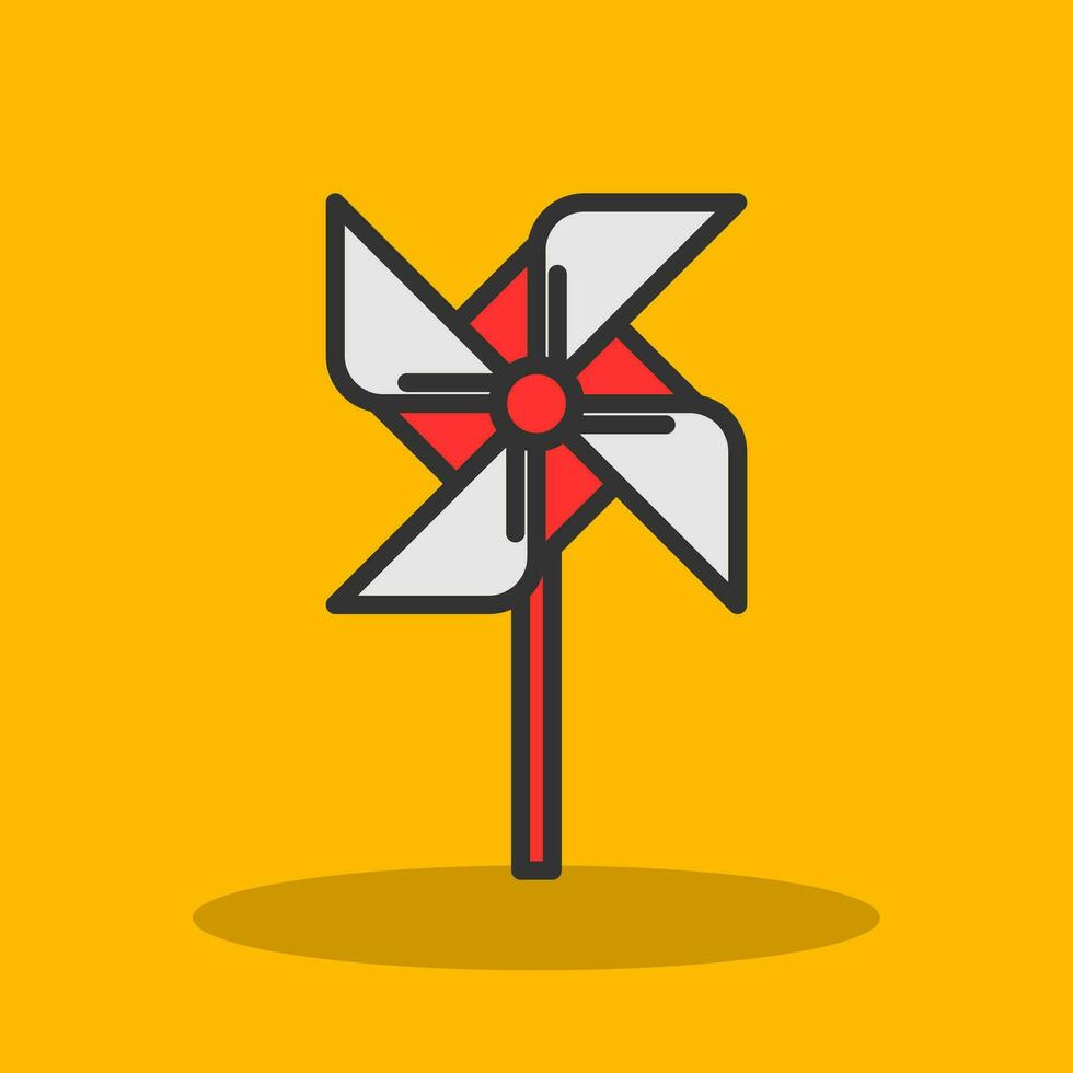 Pinwheel Vector Icon Design