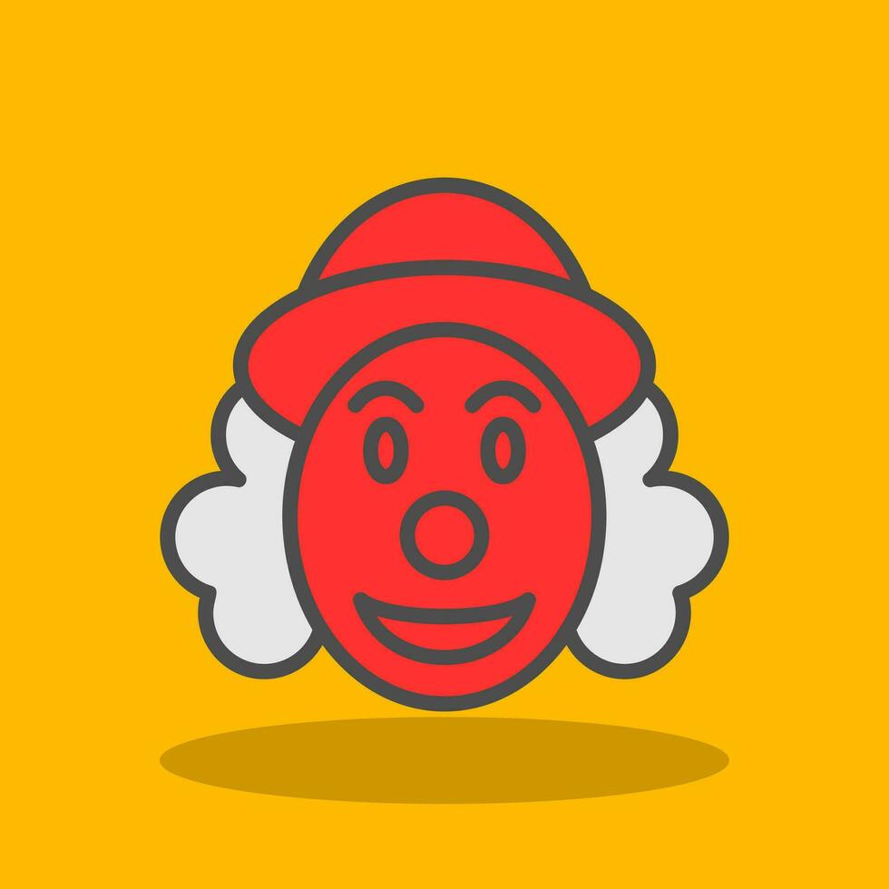 diseño de icono de vector de payaso