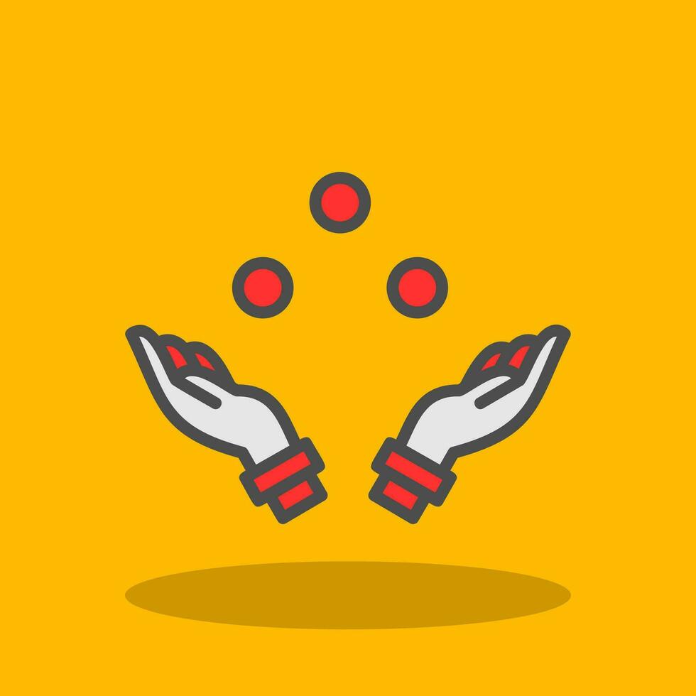 Juggling Vector Icon Design