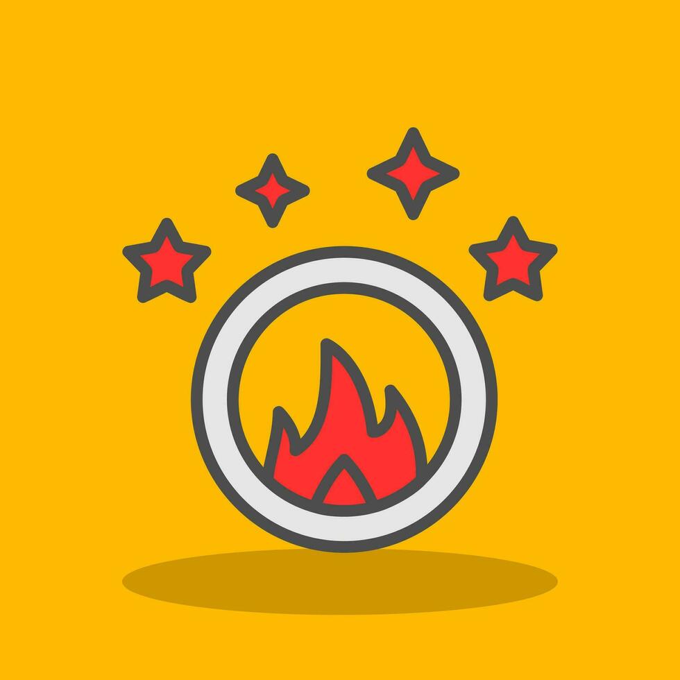 Ring of fire Vector Icon Design
