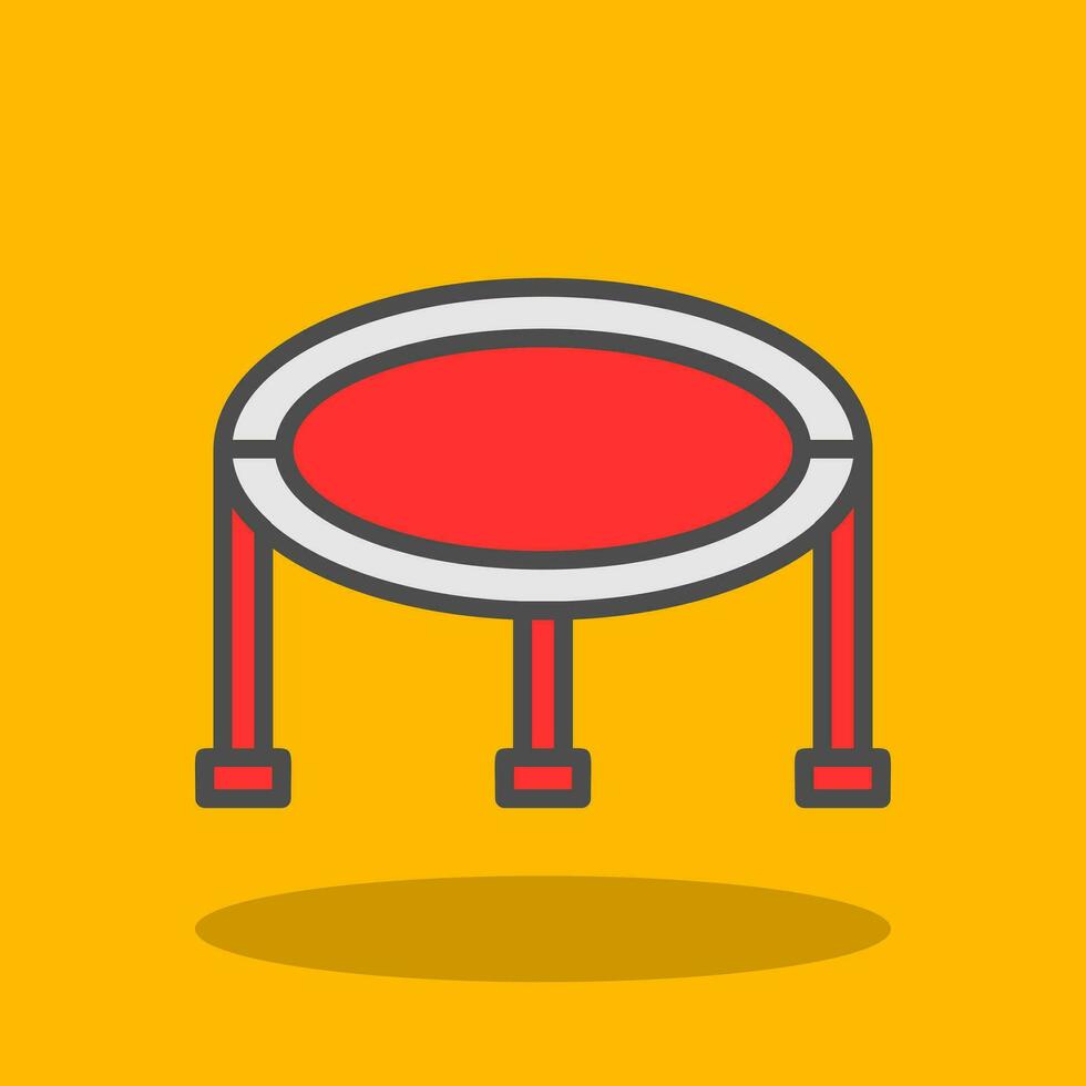 Trampoline Vector Icon Design