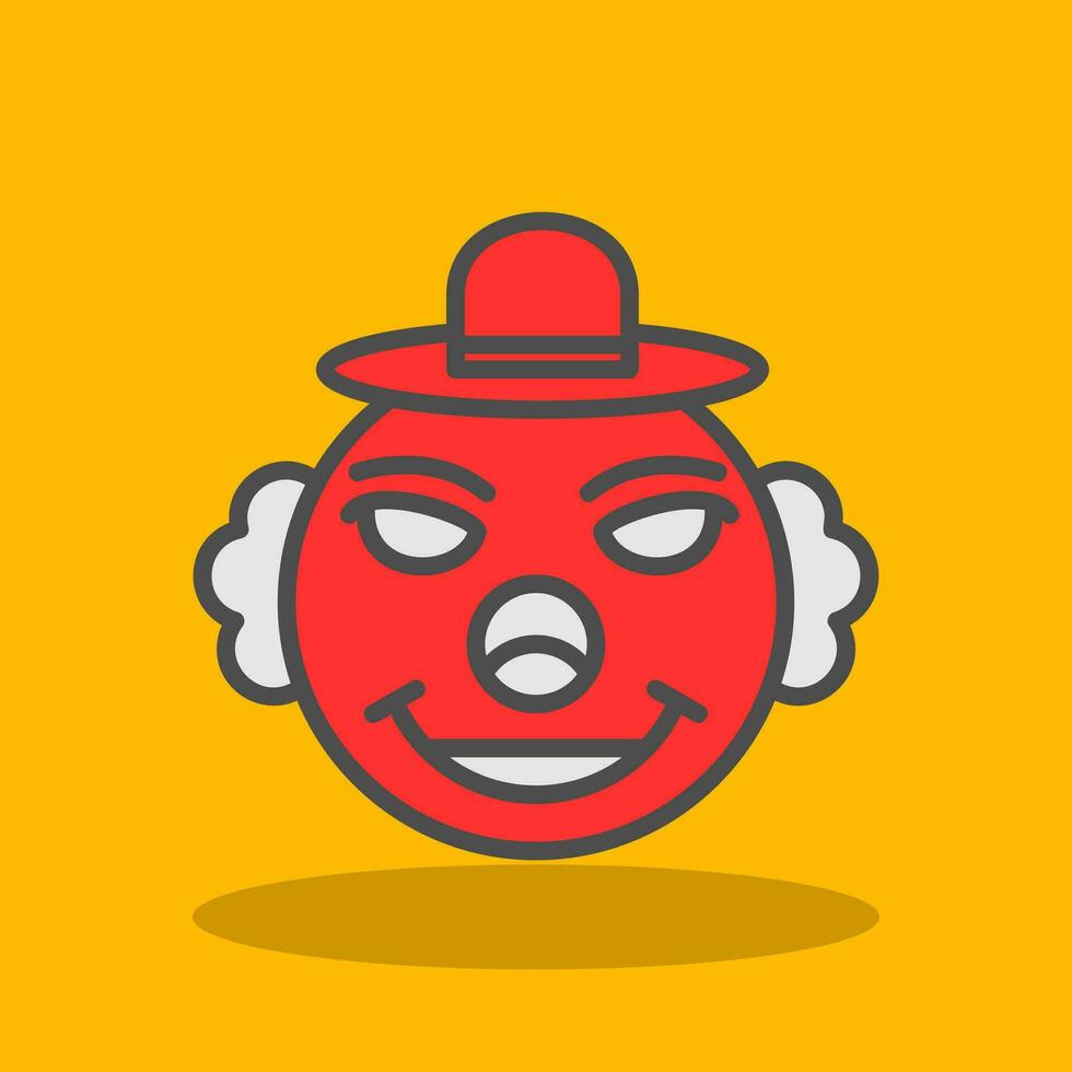 diseño de icono de vector de payaso